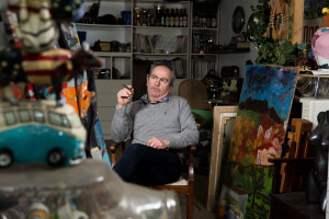 Ritratto pittore Sani di poggibonsi artista pop art