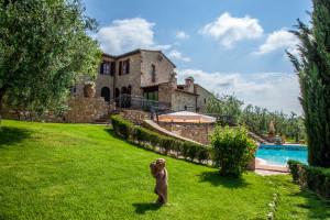 Panoramica dell'agriturismo Sornano Castellina in Chianti toscana